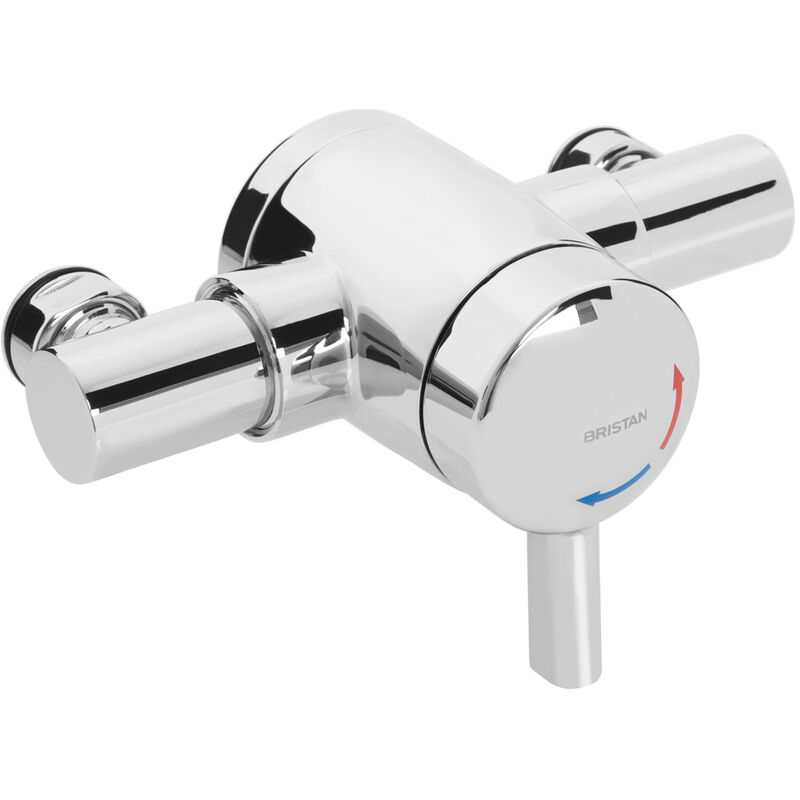 Opac Thermostatic Exposed Mini Shower Valve with Lever Handle - Chrome - Bristan