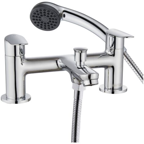 Bristan Opus Bath Shower Mixer Tap Pillar Mounted - Chrome