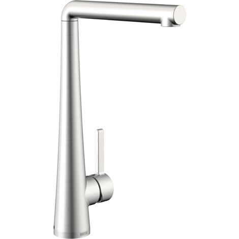 Bristan Pine Stainless Steel EasyFit Kitchen Sink Mixer Tap + Easy Fit Base