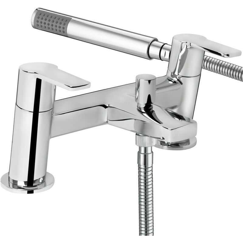 Pisa Bath Shower Mixer Tap Pillar Mounted - Chrome - Bristan