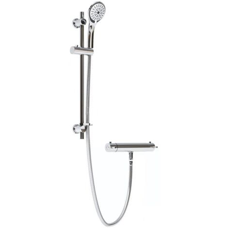 Bristan PM SHXMMCTFF C Prism Safe Touch Bar Shower with Adjustable Kit and Fast Fit Fixings