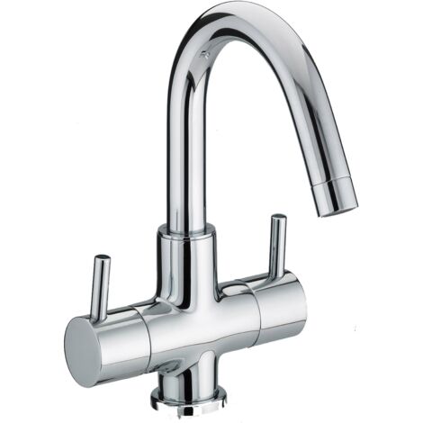 Bristan Prism Chrome 2 Handle Mono Basin Mixer Tap - PM-BAS2-C