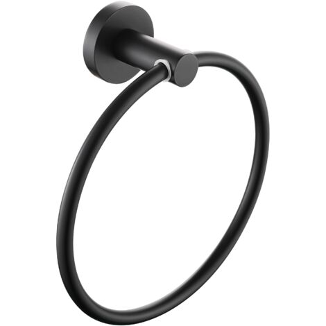 Bristan RD RING BLK Round Towel Ring Brass Black