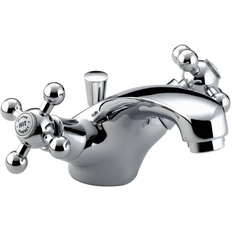 Bristan Regency Chrome Mono Basin Mixer Tap with Pop Up Waste - R-BAS-C