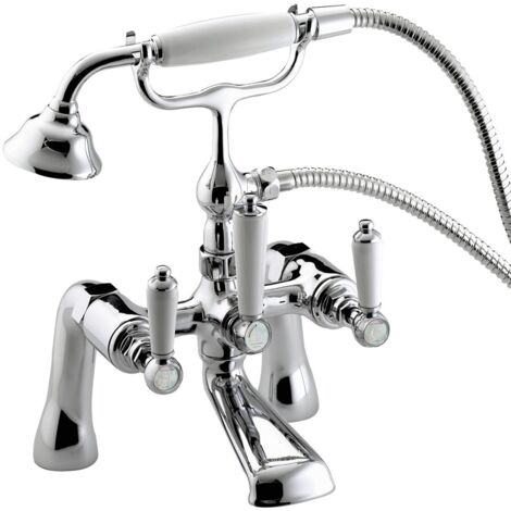 Bristan Renaissance Bath Shower Mixer Tap Pillar Mounted - Chrome