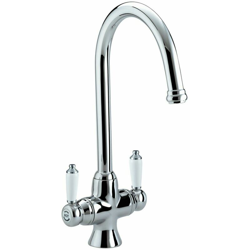 Renaissance Mono Kitchen Sink Mixer Tap Easyfit Double Lever Chrome - Bristan