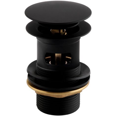 Bristan Round Basin Clicker Waste Slotted Black