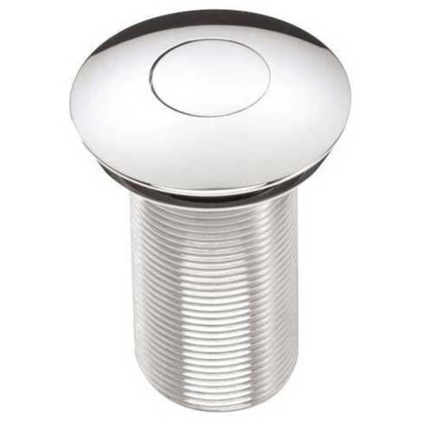 Bristan Round Push Basin Waste Chrome - Unslotted (For Basins with No Overflow)
