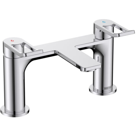 Bristan Saffron Bath Filler Tap Pillar Mounted - Chrome