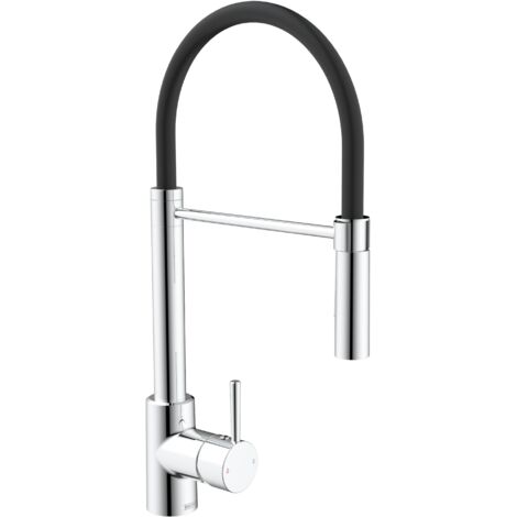Bristan Silhouette Professional Kitchen Sink Mixer Tap with Pull-Down Hose - Chrome