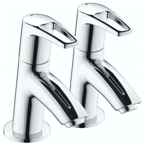 Bristan Smile Basin Taps Pair - Chrome