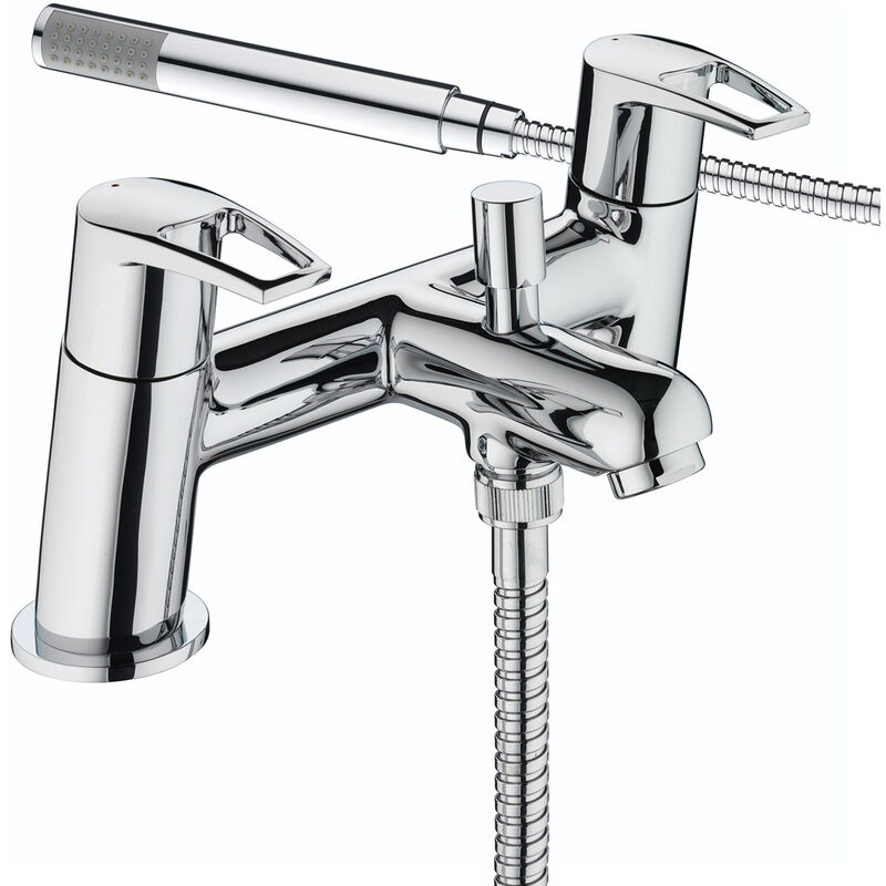 Smile Bath Shower Mixer Tap Pillar Mounted - Chrome - Bristan