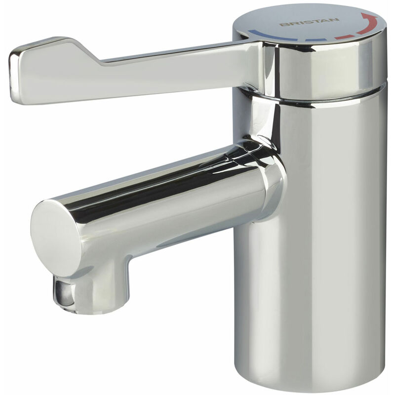 Solo2 Basin Mixer Tap with Long Lever and Copper Tails - No Waste - Bristan