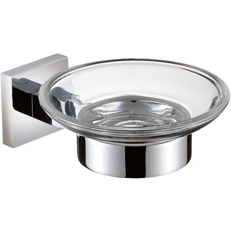 Bristan SQ DISH C Square Soap Dish Brass Chrome Plated