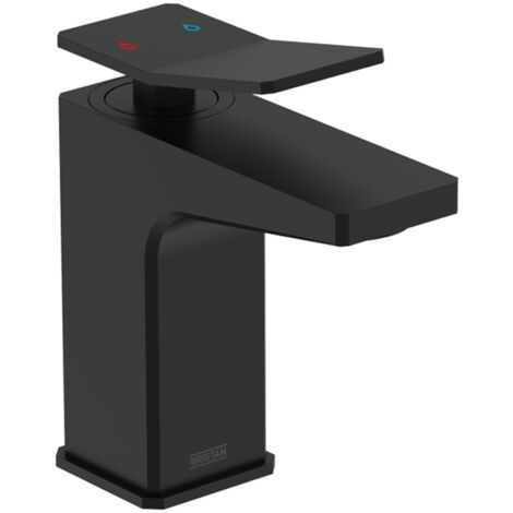 Bristan Tangram 1 Hole Bath Filler Tap Pillar Mounted - Black