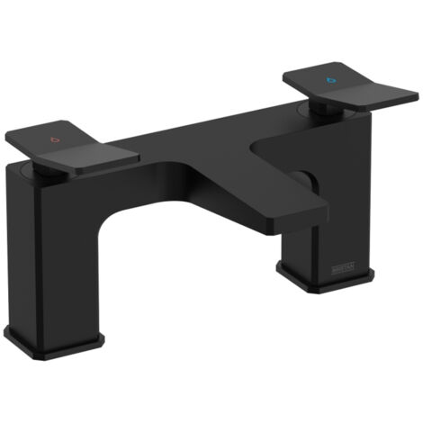 Bristan Tangram Bath Filler Tap Pillar Mounted - Black
