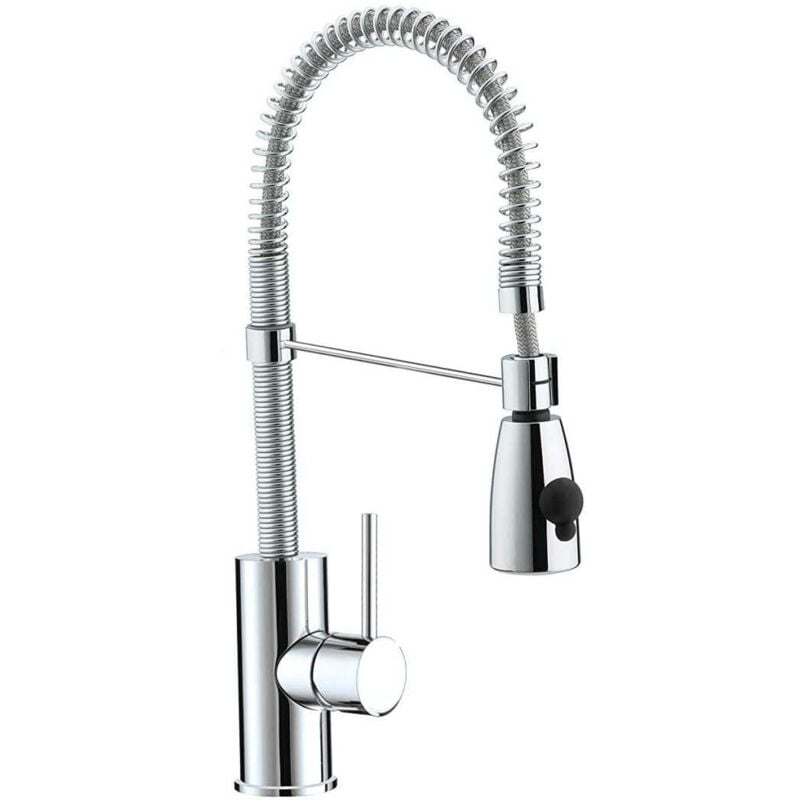 Target Chrome Monobloc Kitchen Sink Mixer Tap with Pull Out Spray - tg-snk-c - Bristan