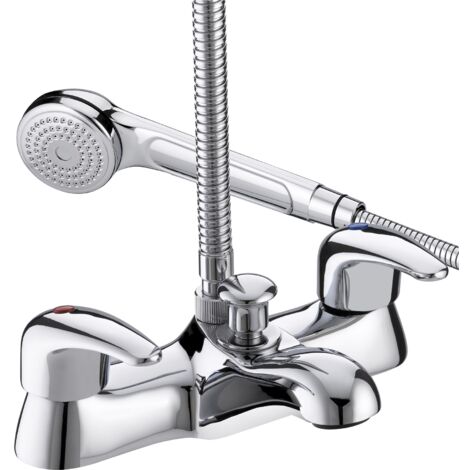 Bristan VA CN BSM C Value Contemporary Bath Shower Mixer Tap Chrome + Head + Hose