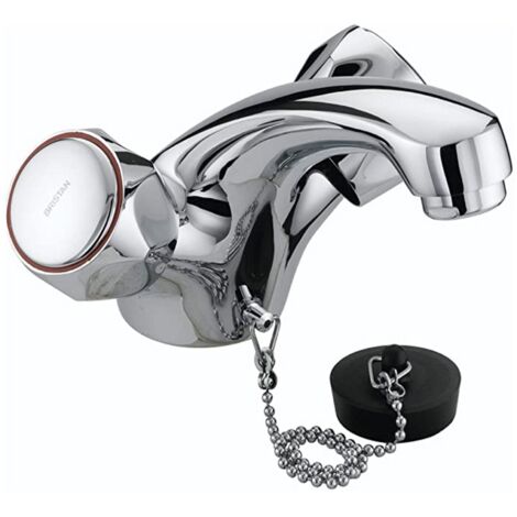 Bristan VAC BASNW C MT Club Mono Basin Mixer Without Waste Metal Heads Chrome