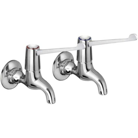 Bristan VAL2 BIB C 6 CD Lever Bib Taps Chrome With 6in Levers & Ceramic Disc Valves