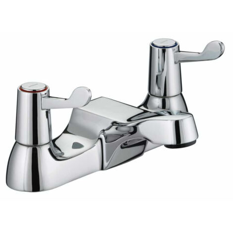 Bristan Value Lever Chrome Bath Filler Tap with Ceramic Disc Valves - VAL2-BF-C-CD