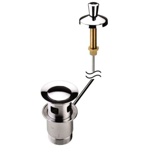 Bristan W BASIN13 C Tappo di Scarico Rotondo per lavabo, scanalato C, Finitura cromata, Pop Up