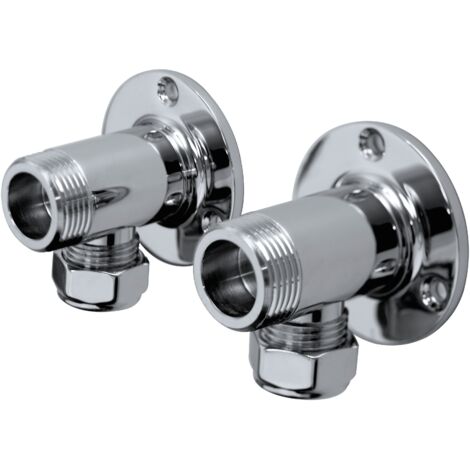 Bristan WMNT4 C Surface Mounted Pipework Fittings Chrome Shower Fixing Kit
