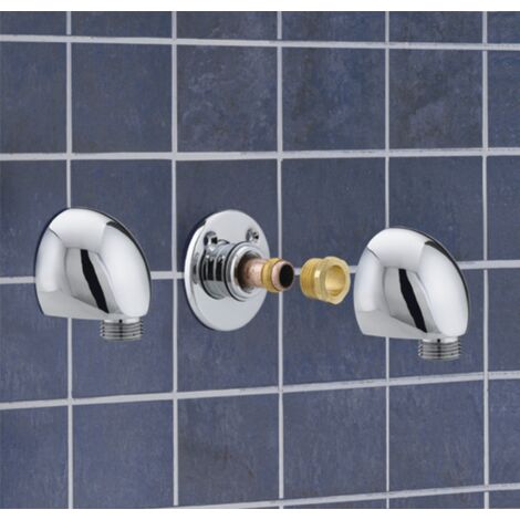 Bristan WO1 C Fast Fix Wall Outlet Chrome Plated Shower Fixing Kit