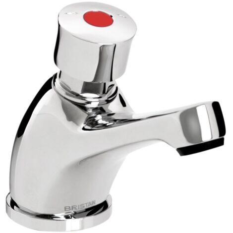Bristan Z2 Timed Flow Self Closing Basin Tap with Flow Regulator - Chrome