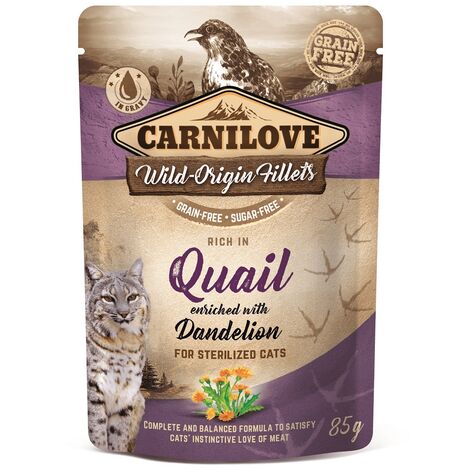 BRIT 8595602538355 NOURRITURE HUMIDE POUR CHATS 85 G CARNILOVE