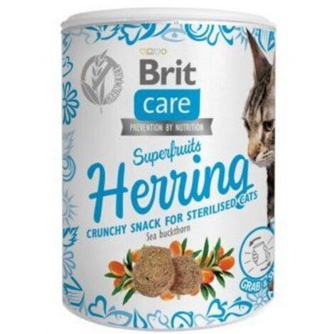 Brit Care Cat  Friandises Superfruits pour chat  Sans céréales  100 g - Hareng 100 g