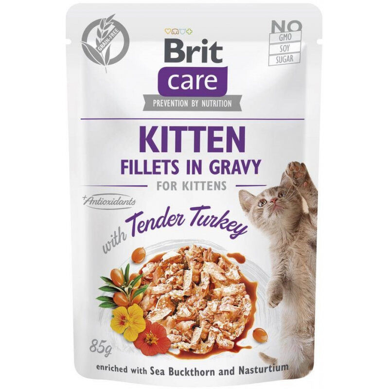 Brit - Nourriture pour Chat Care Cat Kitten Choice Poulet Dinde 85 g (8595602565429)