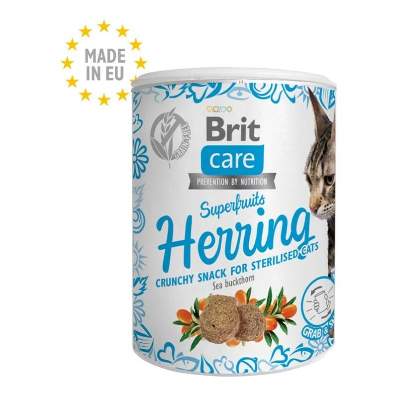 Brita - brit Care Cat Snack Superfruits Herring - friandise pour chat - 100 g