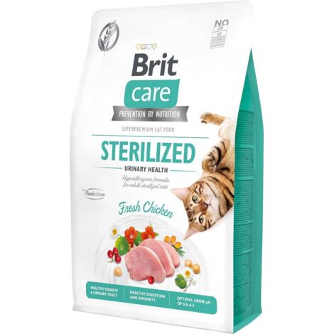 BRIT CARE CHAT Stérilisé SANS CÉRÉALES 2 kg