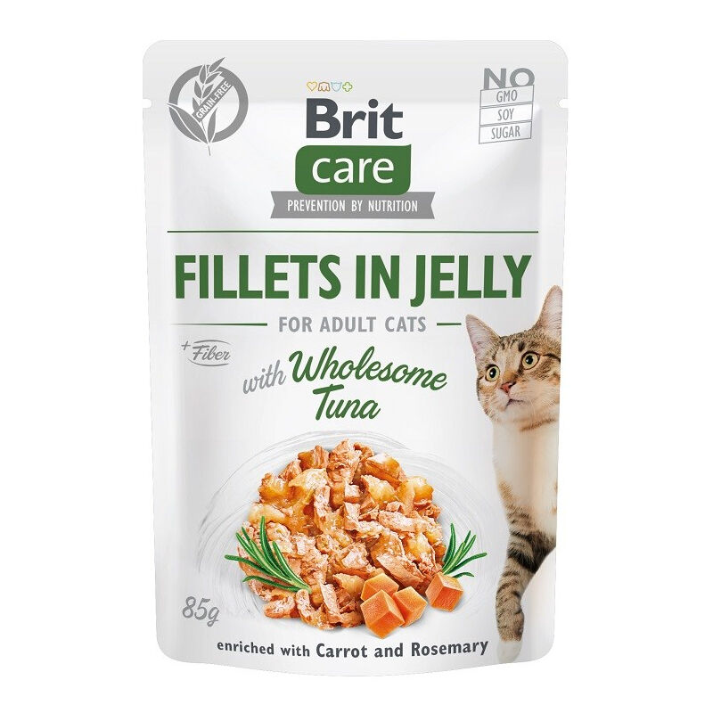 Brit - care cat wholesome thon fillets in jelly thon 85 g