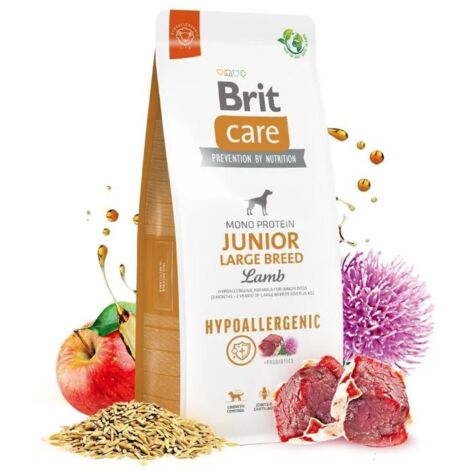 Brit Care Hypoallergenes Junior-Hundefutter mit großem Lamm, 12 kg