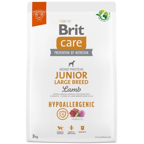 BRIT Care Hypoallergenic Junior Large Breed Agneau - nourriture sèche pour chiens - 3 kg
