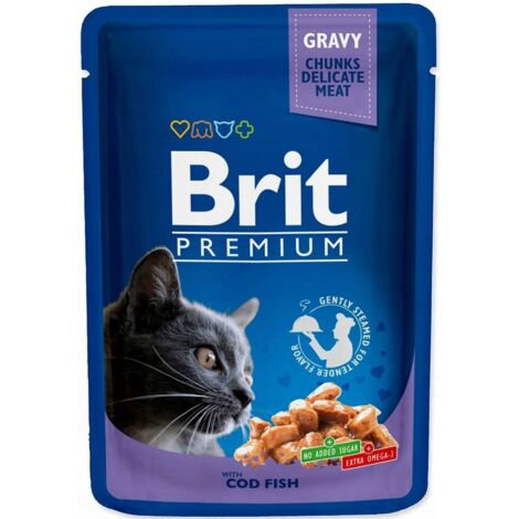 Brit Cat Pouches MERLUZZO 100g