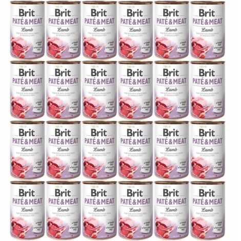 BRIT Paté & Meat Lamm - Hunde-Nassfutter - 24x400g