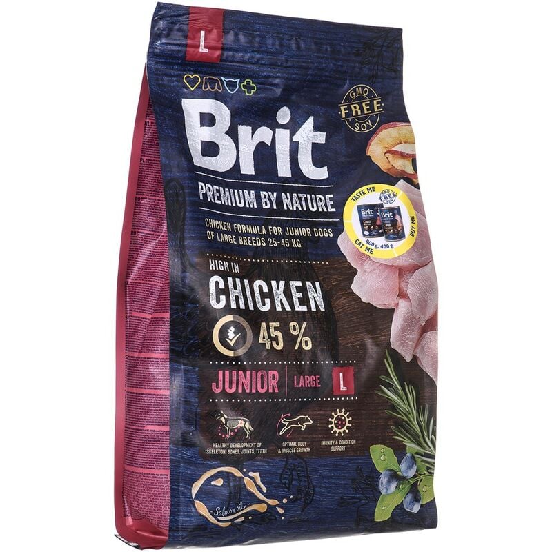 Brit - Premium by Nature Junior l - Croquettes pour chiens - Poulet 3 kg