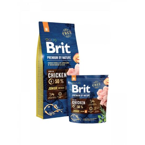 BRIT PREMIUM BY NATURE JUNIOR M 3 G ADULTE POULET (8595602526321)