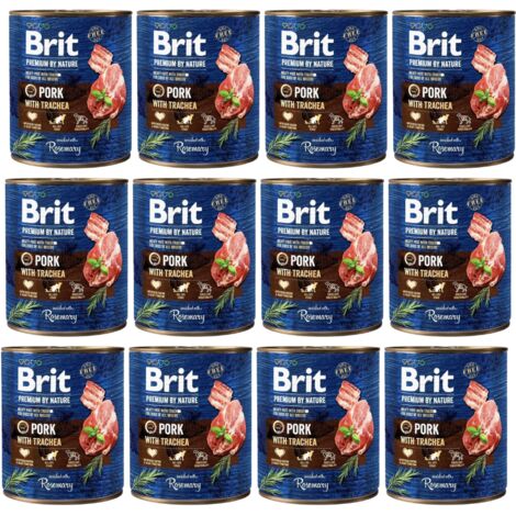 BRIT PREMIUM BY NATURE MAIALE E TRACHEA 12x800g