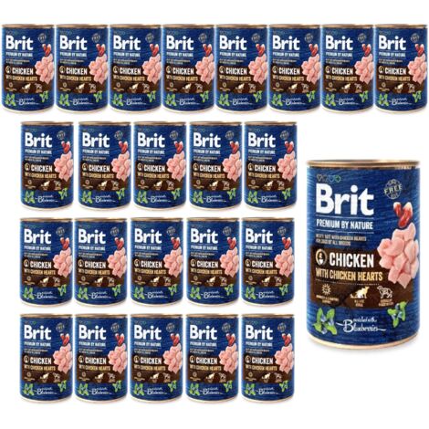 Brit Premium By Nature Pollo e Cuori 24x400g