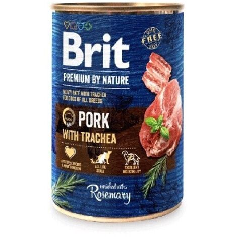BRIT Premium by Nature Porc avec Trachée - nourriture humide pour chien - 400 g