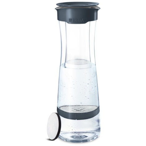 Wessper Carafe en verre avec 1 filtre à eau (compatible avec Brita