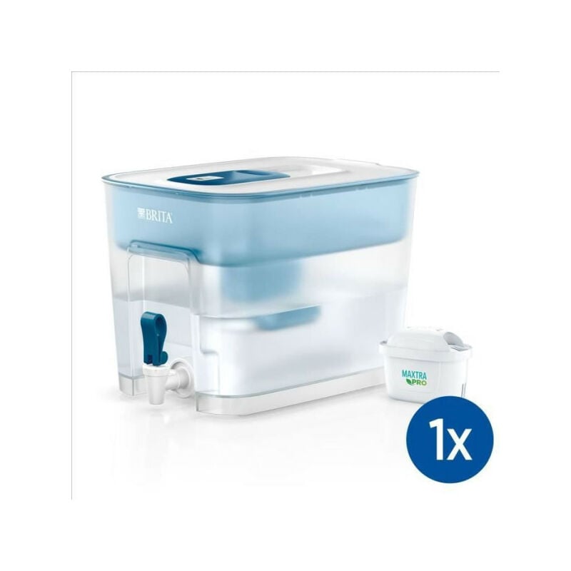 Brita - Distributeur d'eau Flow - Capacité 8,2L dont 5,2L d'eau filtrée - 1 Cartouche Maxtra Pro All-In-1 incluse