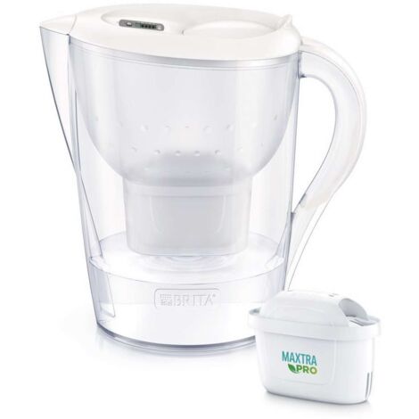 Brita Jarras de filtrado - Jarra filtrante Marella XL Memo, volumen 3,5 l, filtro Maxtra Pro, blanco 1052780