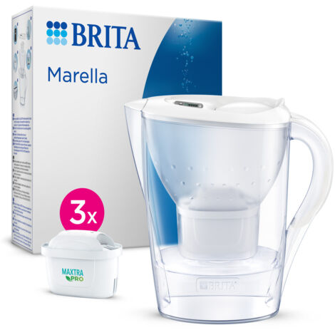 Brita Marella Filtre pompée à eau manuelle 2,4 L Blanc