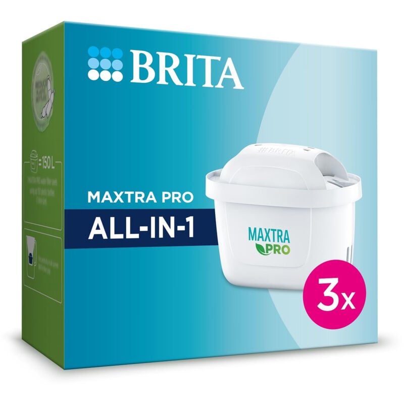 Maxtra pro lot de 3 filtres de rechange pour purificateur d'eau 83010031 - Brita