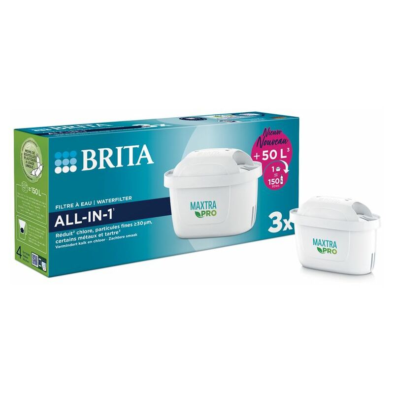 Brita - maxtra pro all-in-1 - cartouches filtrantes - pack 3pcs - 1050414